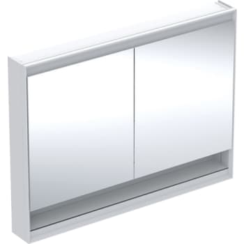 [785336460] GEBERIT ONE spejlskab 1200x900mm m/lys/niche 2låger aluminium pu