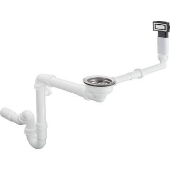 [686918150] hansgrohe D14-10 Manuelt af- og overløbssæt til stålvask
