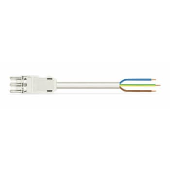 [4228587770] Tilslutningskabel 4M PVC Eca hun/fri 3-polet hvid
