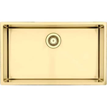 [681305105] Kubus 700 Soft køkkenvask, PVD messing