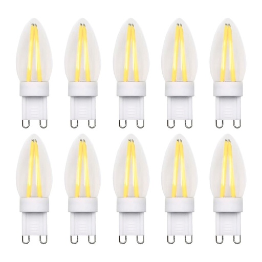 [29807-18995] 10 stk. G9 dæmpbare 2W Filament LED pærer - 2700K, 230V, RA80, 210lm