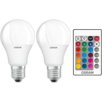[5657024269] LED STAR+ RGBW Remote standard 9W 827, E27, dæmpbar, mat (2-pak)