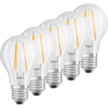 [5657036642] LED Standard 7W/827 E27 klar - 5 stk. pakning