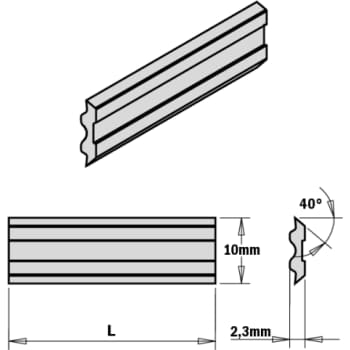 [991066394] Tersa høvljern HSS 410 mm