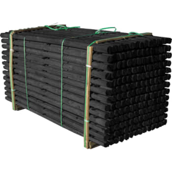 [245038720] NSH træbom 7 x 200 cm, halvrund, sort grundmalet