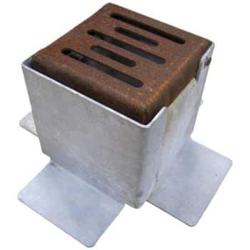 [992430180] GreenMax karm/rist til rodvanding, firkantet, galv./corten