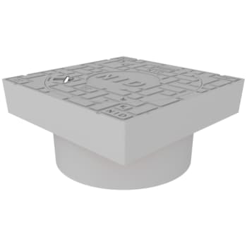 [221280241] NID 425 mm karm/dæksel u/lås, firk., fast, 12,5 t, grå, komposit