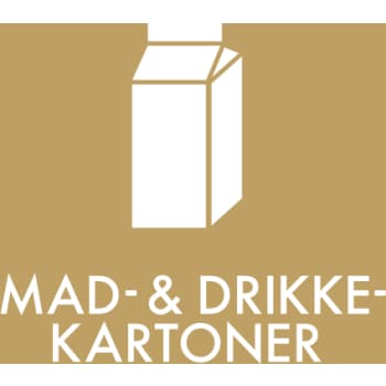 [881064020] Piktogram mad & drikkekartoner i folie, selvk., 12 x 12 cm, brun