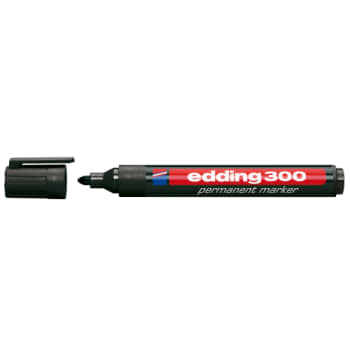 [881030651] edding permanent marker e-300, rund spids, 1,5-3 mm, sort
