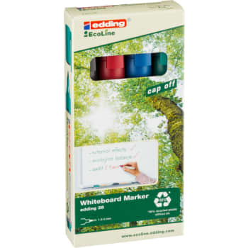 [881881159] edding whiteboardsæt ecoline 28, rund spids, ass. Farver, 4 stk.