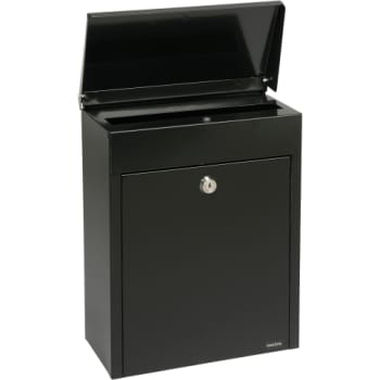 [881099076] MEFA postkasse Bosca 35, m/lås, sort, 350 x 275 x 138 mm