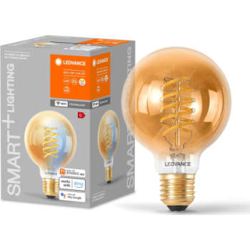 [5657051384] SMART+ G80 Globe 8W/822-850 klar guld filament E27 WiFi