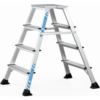 [881170835] Zarges trappestige XLSTEP P, eloxeret, smal, 4 trin/0,99 m