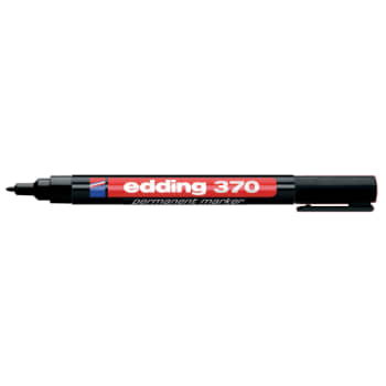 [881030501] edding permanent marker 370, rund spids, 1 mm, sort
