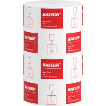 [881890821] Katrin håndklæderulle 448257 S m/centertræk, 1-lags hvid, 116 m