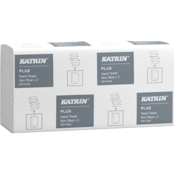 [881890764] Katrin håndklædeark 100484 Plus, W-fold, 2-lags, hvid, 133 ark