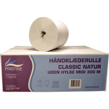 [881890852] Pristine håndklæderulle, 1-lags, uden hylse, Ø20 cm, natur 300 m