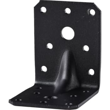 [894240115] Vinkelbeslag 470, m/rib, 70 x 70 x 55 x 2,5 mm, sort
