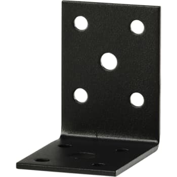 [894240116] Vinkelbeslag 410, m/rib, 50 x 50 x 35 x 2,0 mm, sort