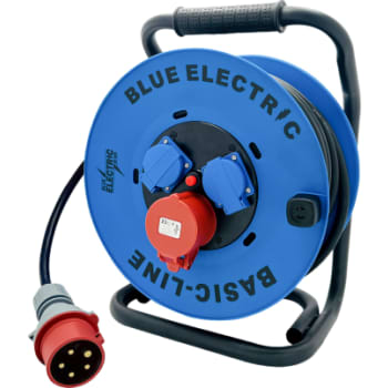 [881522467] Blue Electric kabeltromle 400V/230V Schuko, 25 m, 5 x 2,5 mm² 
