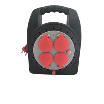 [881522116] E-line kabeltromle "Mini", 230 V med jord, lukket, 15 m