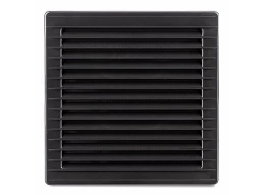 [H65080] Ventilationsrist, justérbar kanalstørrelse, 172x172mm, Koksg