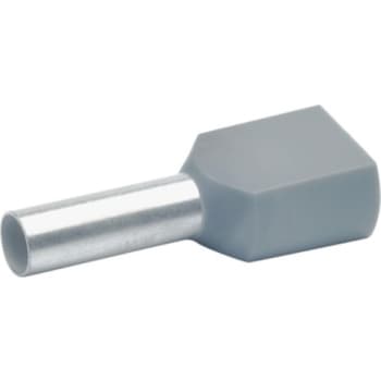 [7921042292] Isoleret dobbelt terminalrør 2 x 4 mm2 grå L23