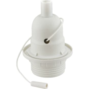 [6249100163] Plastfatning med snorafbryder, Hvid