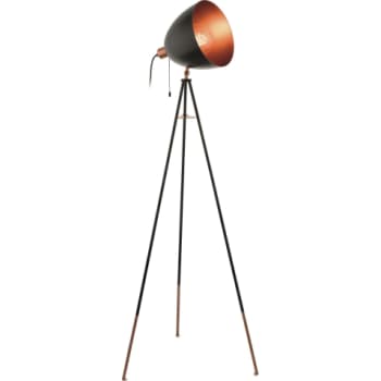 [4244801090] Chester Gulv, sort/kobber