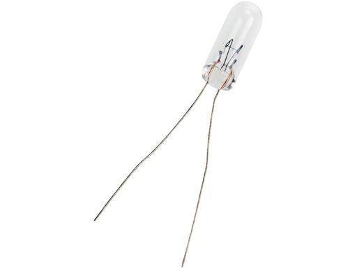[H62448] T1 1/2 trådlampe - 12V / 100mA / 1,2W (Ø4,9x13mm)