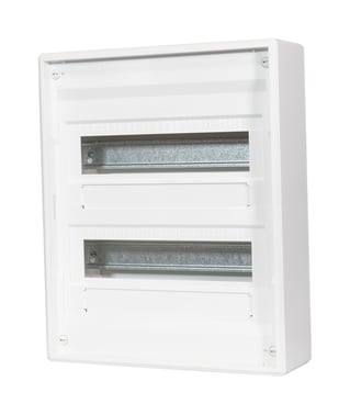 [7816402015] VISION24+4 gruppetavle med indstikklemmer, 2 rækker 24+4 moduler hvid