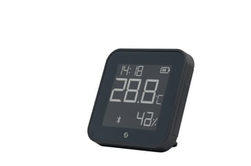 [7822624256] Shelly BLU H&T Display ZB sort - Bluetooth & Zigbee temp-/luftfugtighedssensor