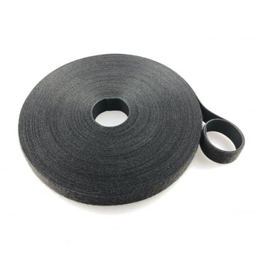 [7886159495] Burrebånd dobbeltsidet 13mm sort 25 meter rulle