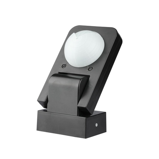 [25221-0] Sort Infrarød Bevægelsessensor med IP65 beskyttelse (Maks: 1000W LED)