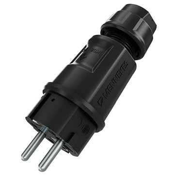 [7815101799] Stikprop SCHUKO 16A 2p+PE 230V IP54 sort