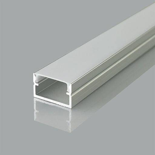 [33252-0] 2000mm VT-71008 monteringssæt med diffuser til LED-strip, sølv, V-Tac Pro serie, 5 års garanti
