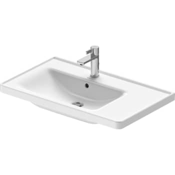 [626585000] Duravit D-Neo håndvask 800 x 480 mm m/ hanehul og overløb, asym.