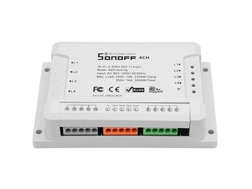 [H42657] 4CH (R2) - Wi-Fi Smart Switch, 4 kan. (maks. 16A)(DEMO)