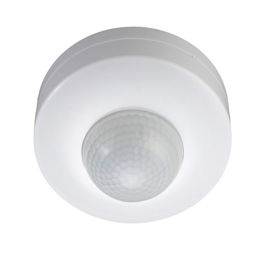 [24862-0] Hvid Infrarød Bevægelsessensor med Manuel Tilsidesættelse - Maks. 300W LED