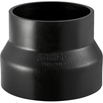[184091318] 125 x 90 mm Reduktion centrisk sort PEH Geberit