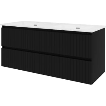 [786051101] Proline møbelsæt 121x46cm matsort med 2 softclose skuffer