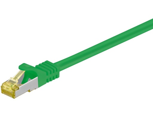 [H46404] S/FTP netværkskabel - CAT7, PiMF, Halogenfri, Grøn (0,5m)