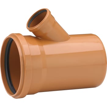 [191570005] Uponor 250 x 110 mm 45 gr. PVC-kloakgrenrør