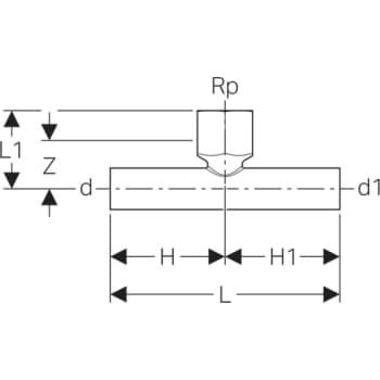 [034232324] Tee Fz 28 X 1/2" X 28 MM M/N Mapress