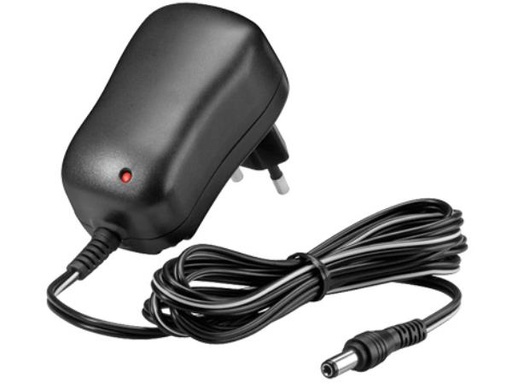[H32699] Netadapter - 12Vdc 12W (1A), Sort (5,5/2,5mm x 14mm stik)