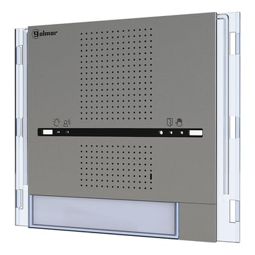 [7882421813] 1 trykknap SUPRA Aluminium lydgittermodul.