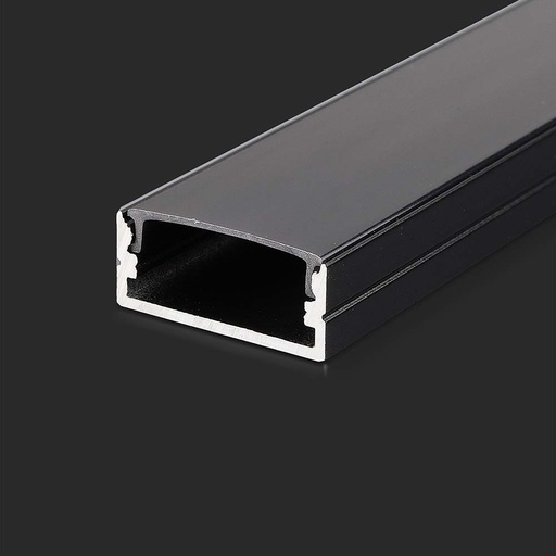 [25560-0] LED-strip monteringssæt i sort, 2000x23,5x10mm - Nem og praktisk løsning til at montere dine LED-strips.