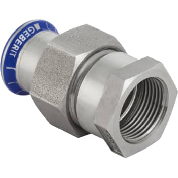 [034342028] 28mm x 1" union muf/muf Mapress RF/kromnikkel
