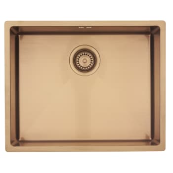 [681304108] Lavabo Kubus 500 soft køkkenvask, 54x44 cm, kobber