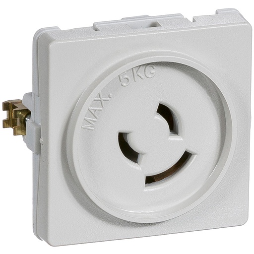 [1020007309] Fuga Lampestikkontakt med jord 50x50 lysegrå